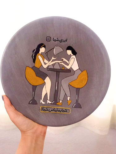 ست دیوارکوب سفالی ناخن کار